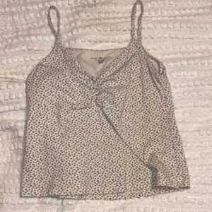 Brandy Melville Beige and Black Camisole